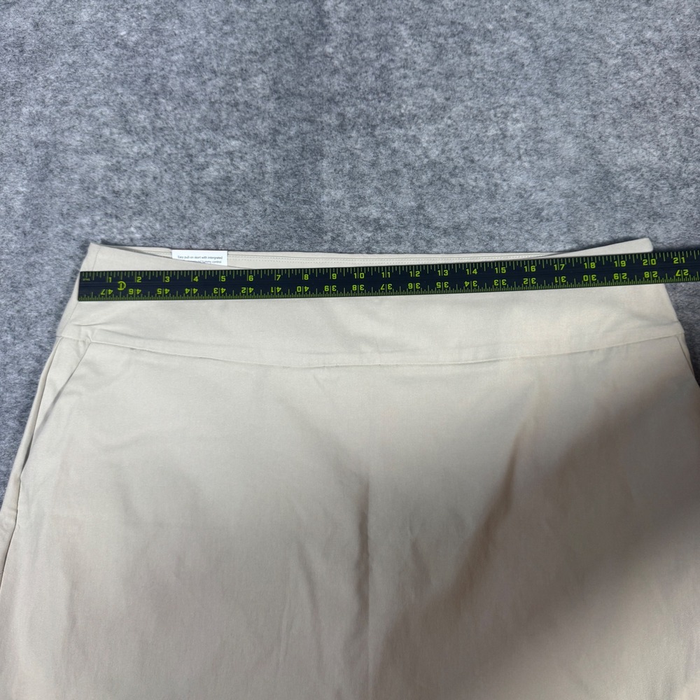 Up! Pants Womens XXL Tan Pull-On Skort 360 Tummy Control Stretch Active Skirt